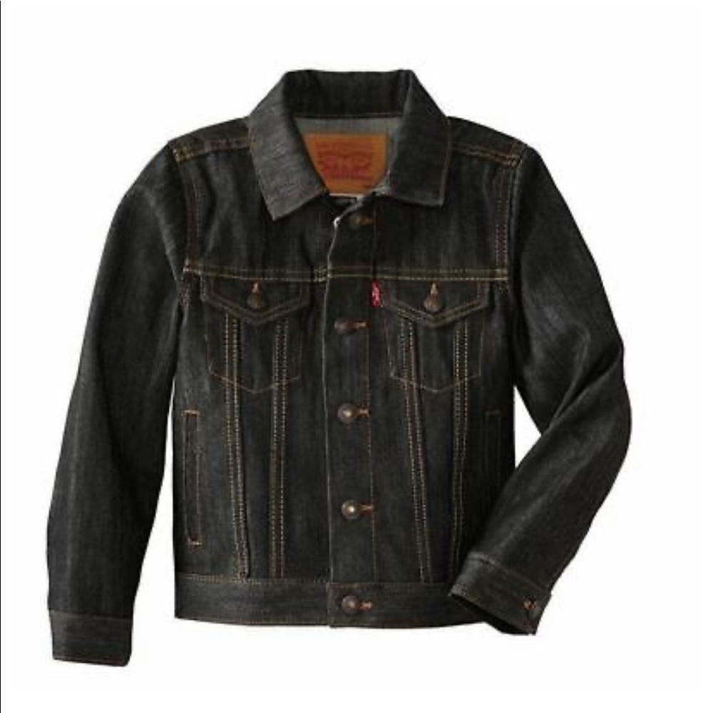 SOLD Kids Levi’s Strauss Jean Jacket size 7 Dark
